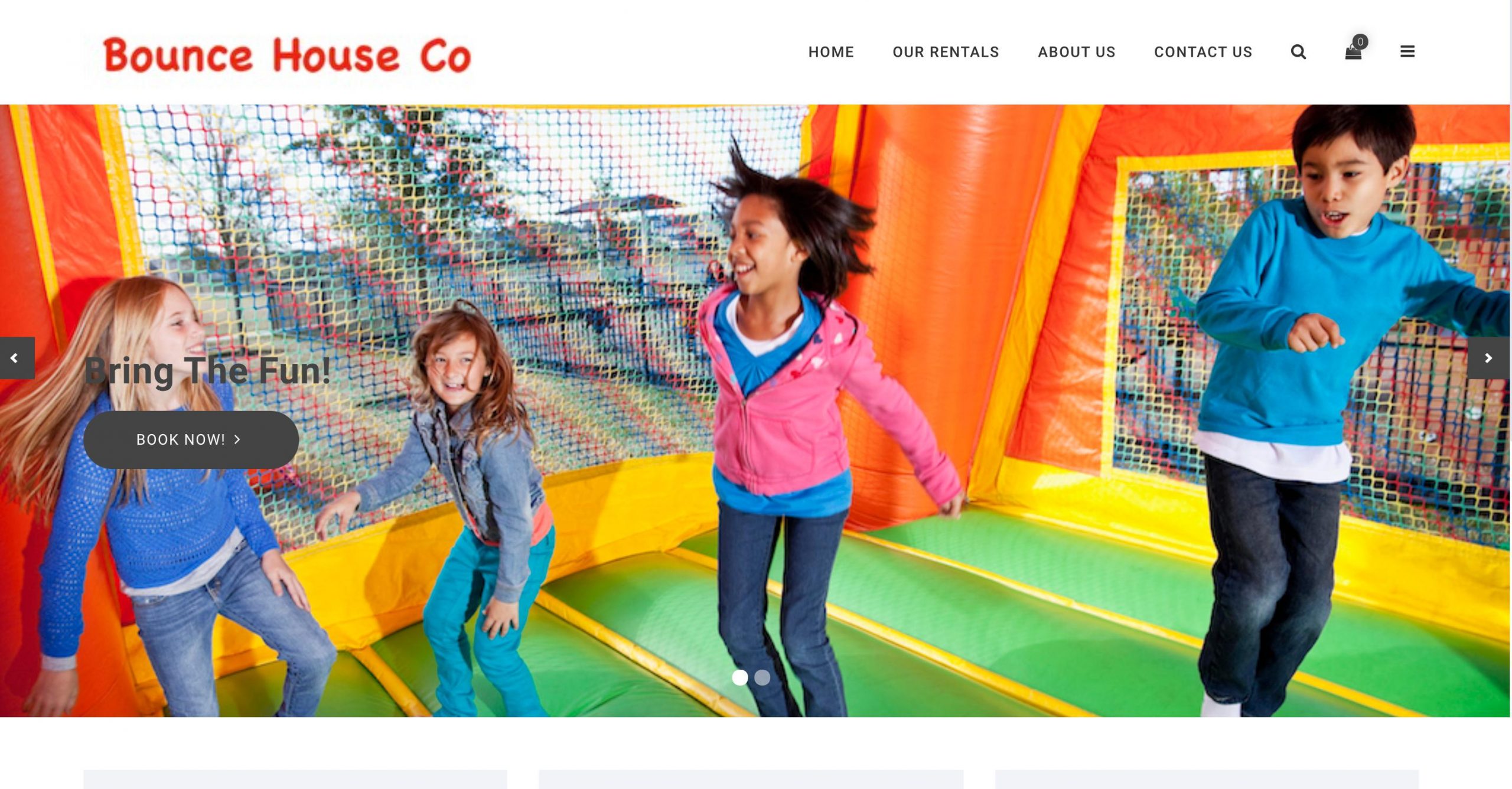 Bounce house rental banner